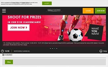 Screenshot 1 Gala Casino