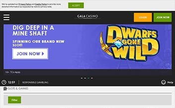 Screenshot 2 Gala Casino